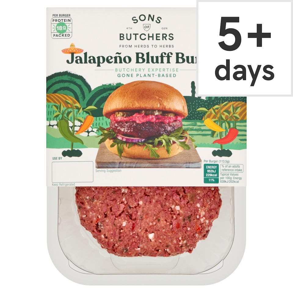 Sons of Butchers Jalapeño Bluff Burger 227g