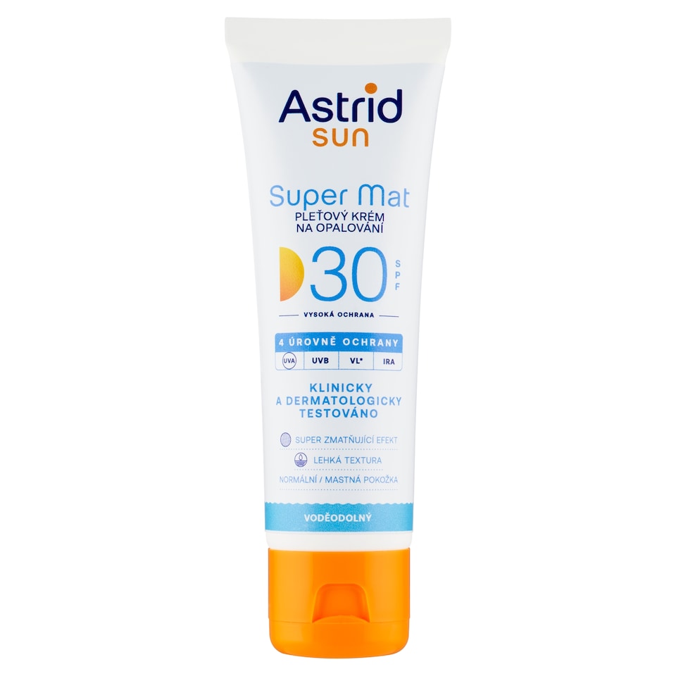 obrázok 1 z Astrid Sun Super Mat pleťový krém na opaľovanie SPF 30 50 ml