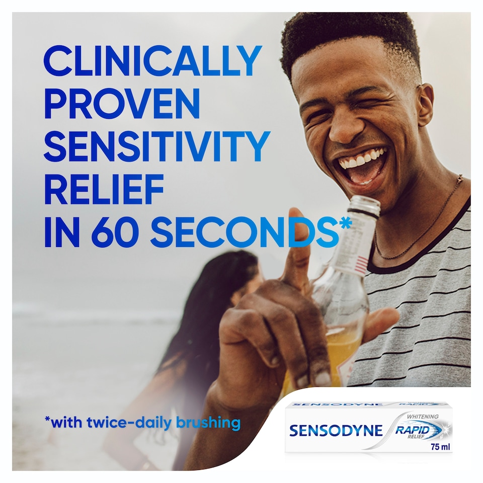 image 1 of Sensodyne Rapid Relief Whitening Sensitive Toothpaste 75ml