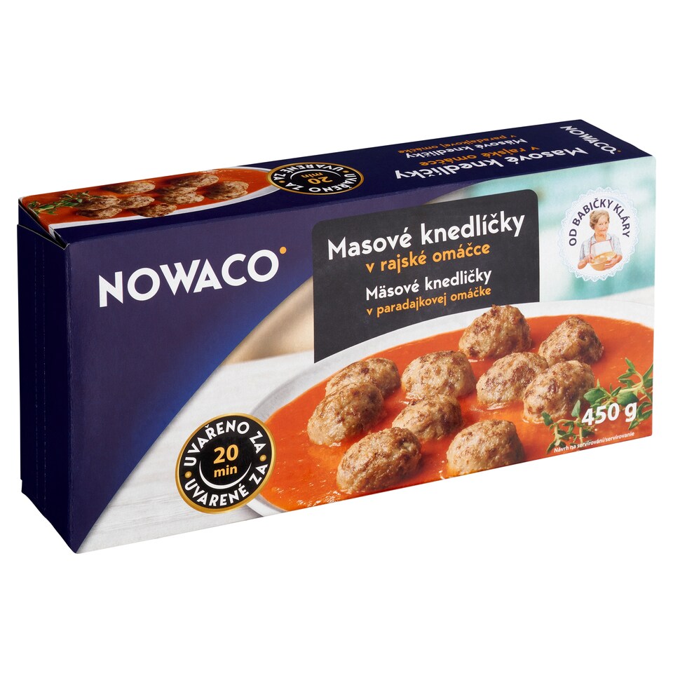 Nowaco Masové knedlíčky v rajské omáčce 450g