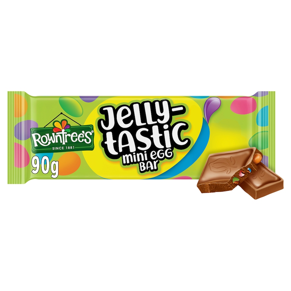 image 1 of Rowntrees Jelly-tastic Mini Egg Bar 90g