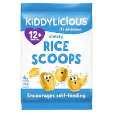 Kiddylicious Rice Scoops Cheesy 4x10g