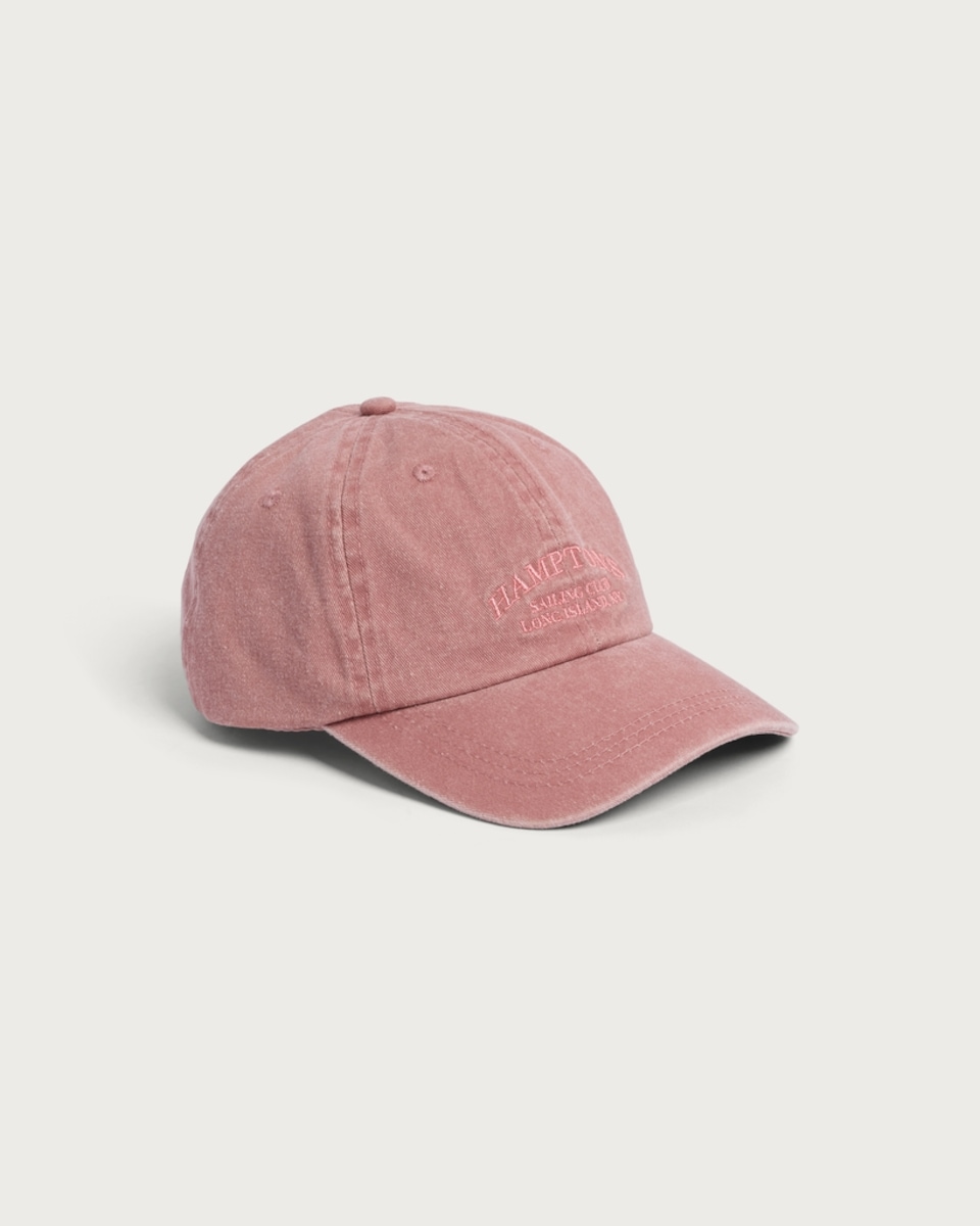 F&F Embroidered Slogan Cap in Pink