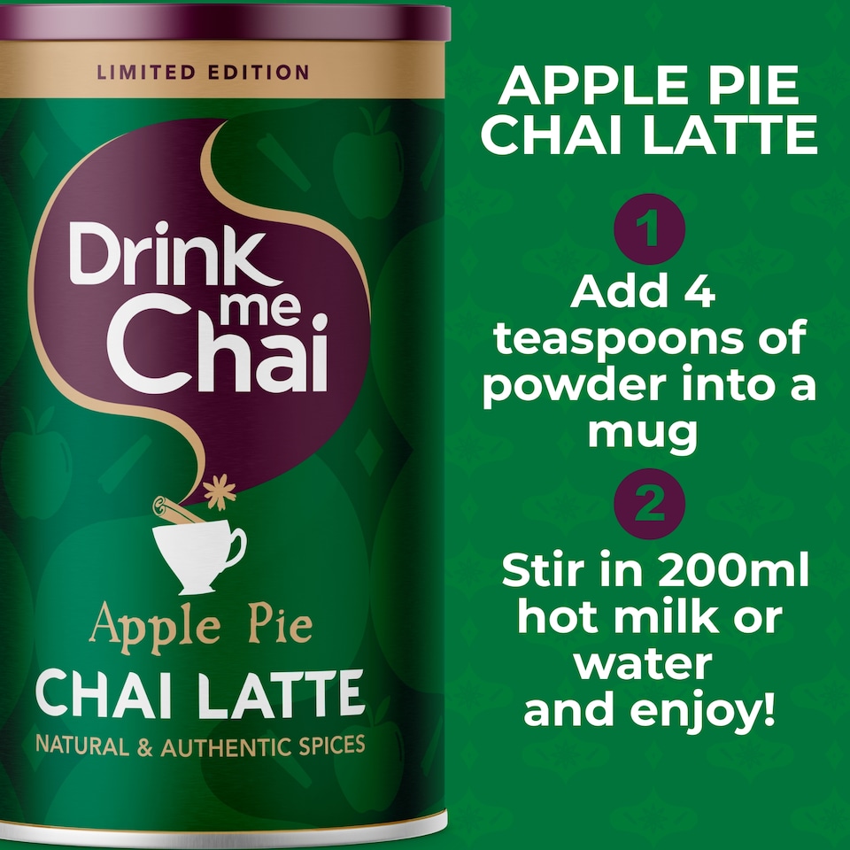image 1 of Drink Me Chai Apple Pie Chai Latte 250g