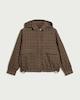 image 5 of The F&F Edit Checked Shower Resistant Hooded Jacket in Multi Brown