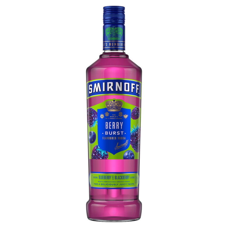 Smirnoff Berry Burst Flavoured Vodka 70Cl