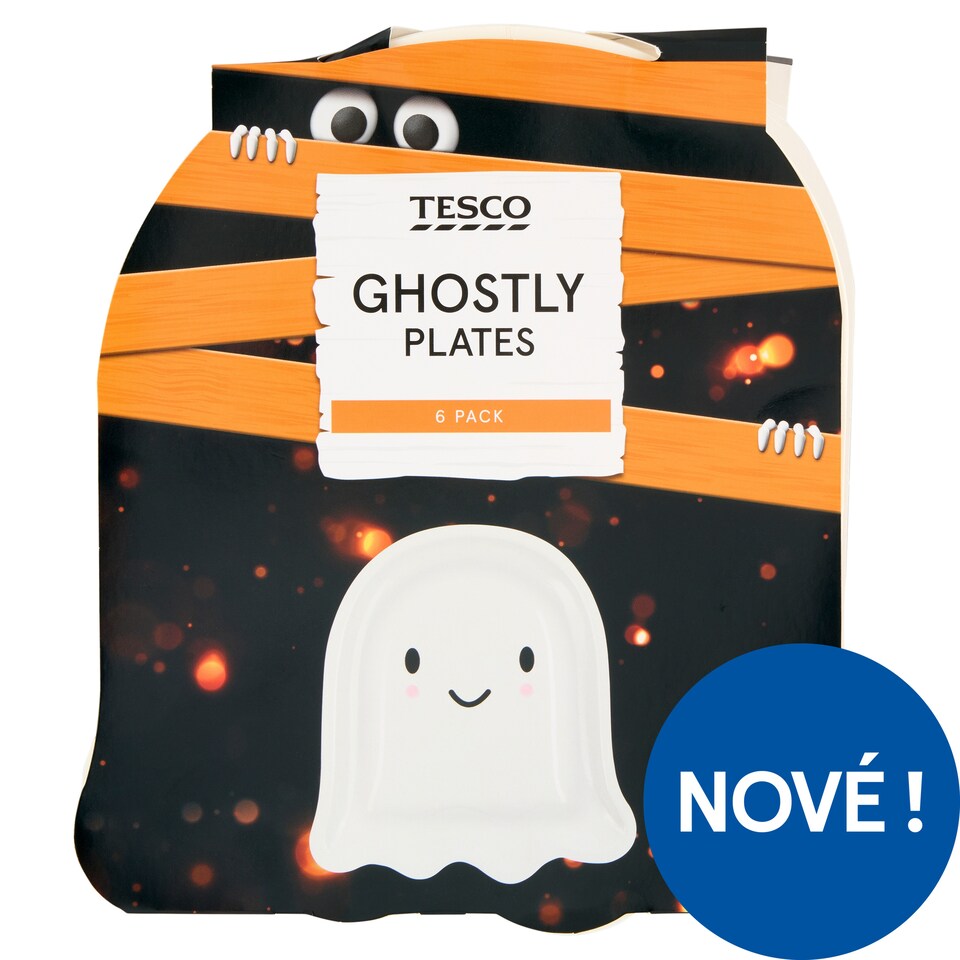 Tesco Ghostly Plates 6 pcs