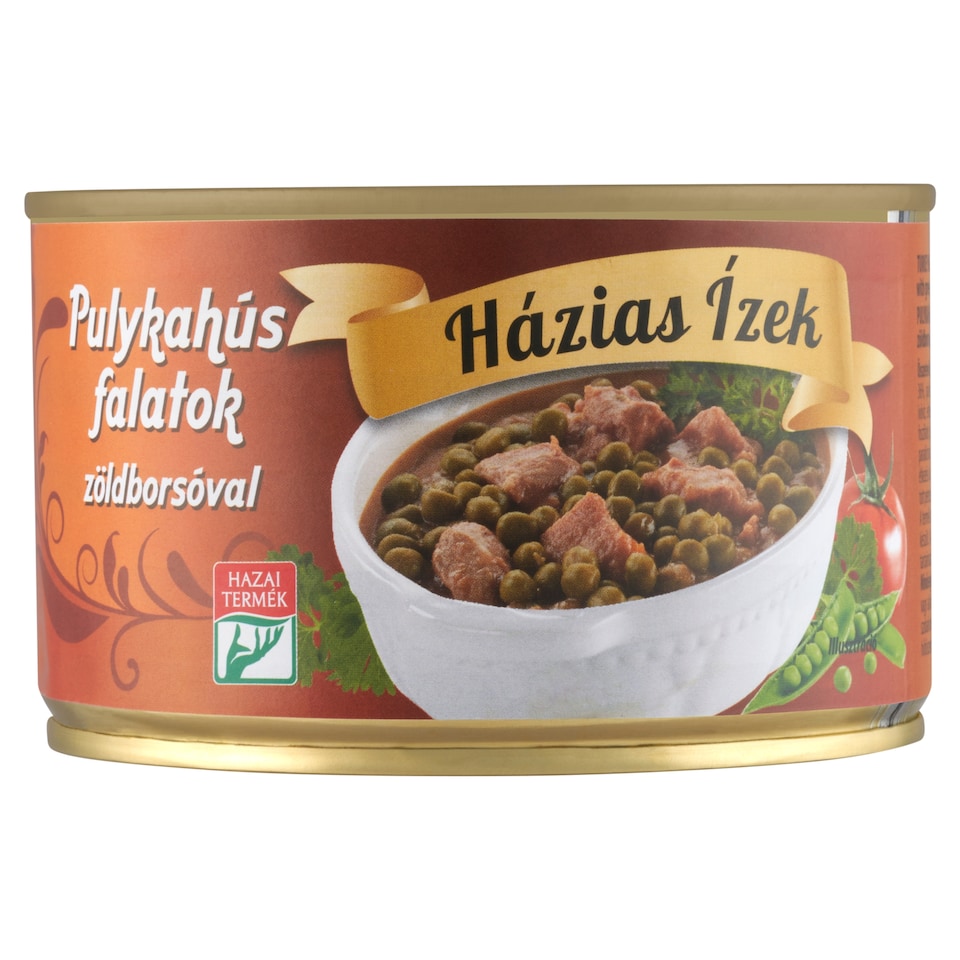 Házias Ízek Turkey Meat Bites with Green Peas 400 g