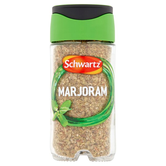 Schwartz Marjoram 8G Jar Tesco Groceries