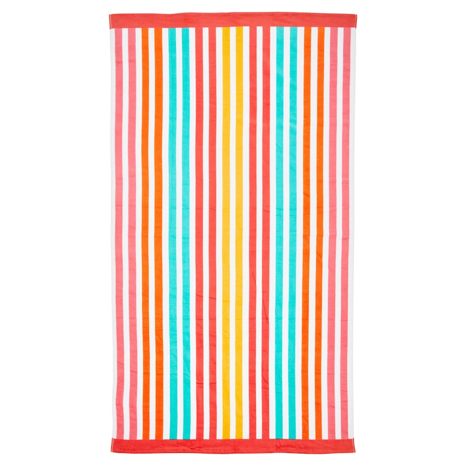 Tesco Sundrenched Oversized Stripe Beach Towel Tesco Groceries