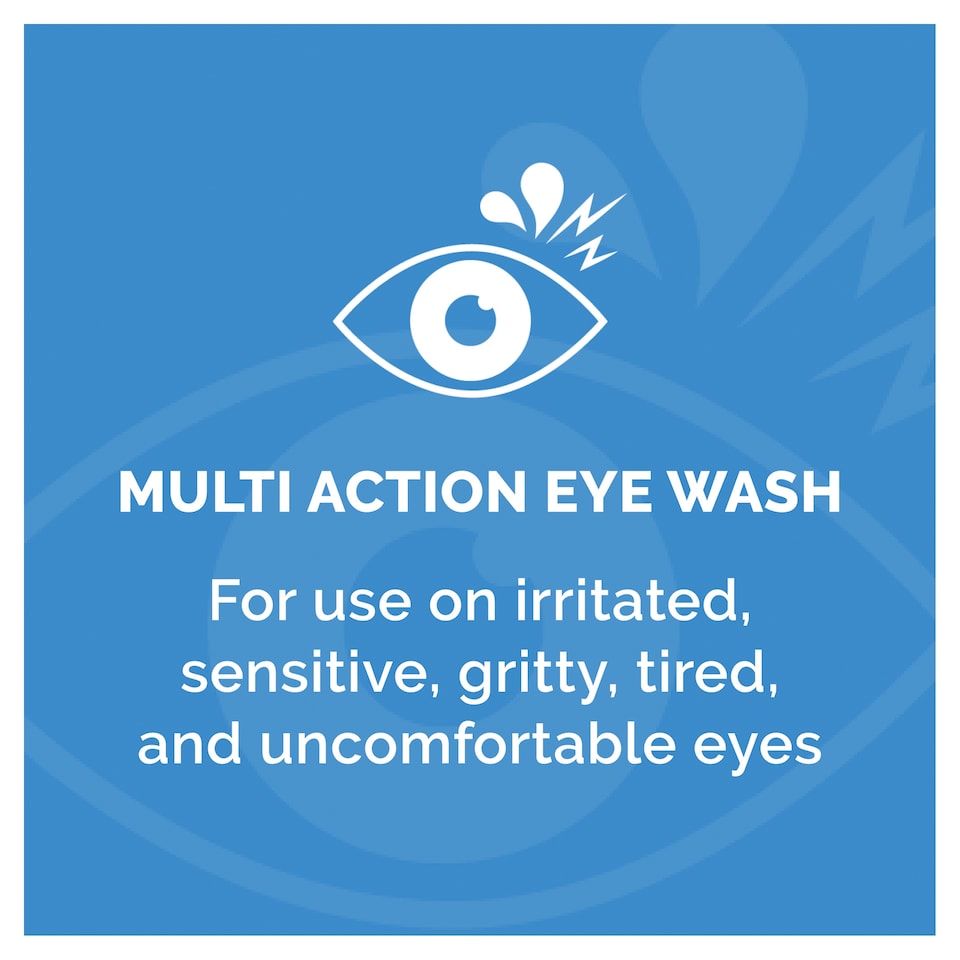 image 1 of Optrex Multi Action Soothing Eye Wash For Irritated Eyes 100ml