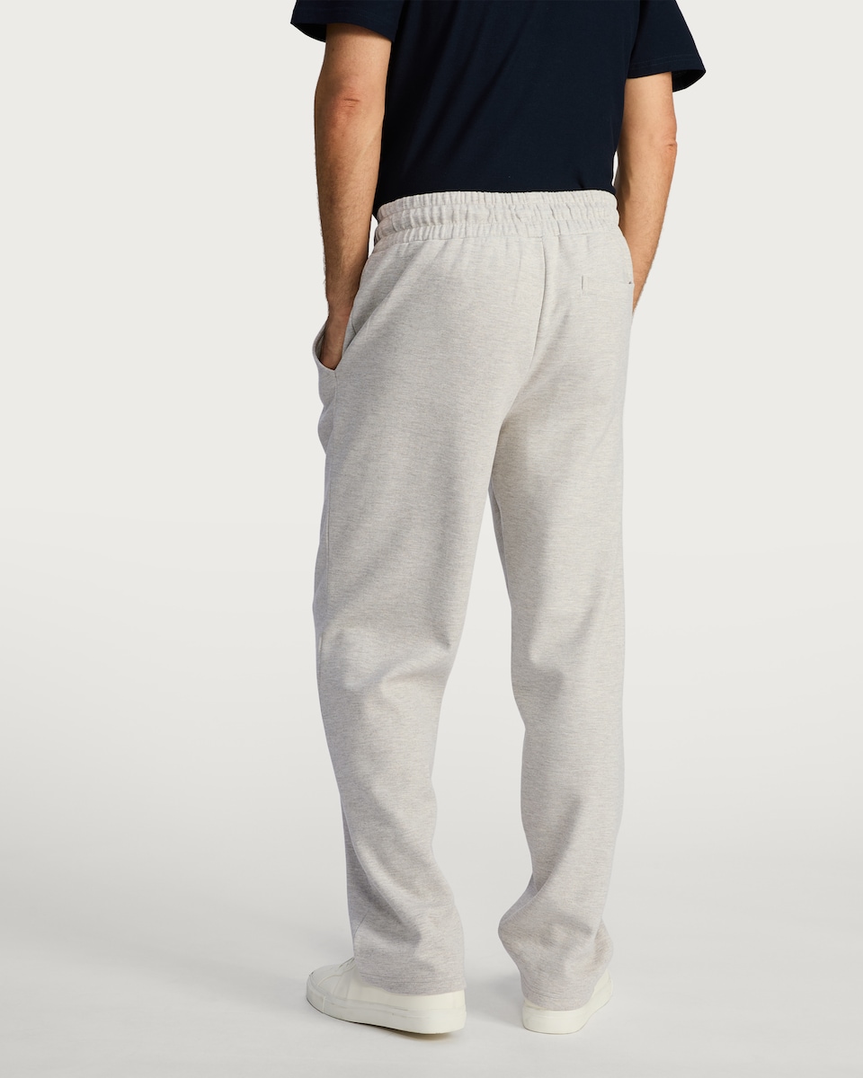 image 1 of The F&F Edit Cotton Rich Wide Leg Drawstring Joggers in Stone