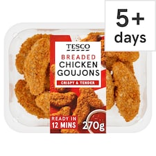 Tesco Free From Breaded Chicken Goujons 270g
