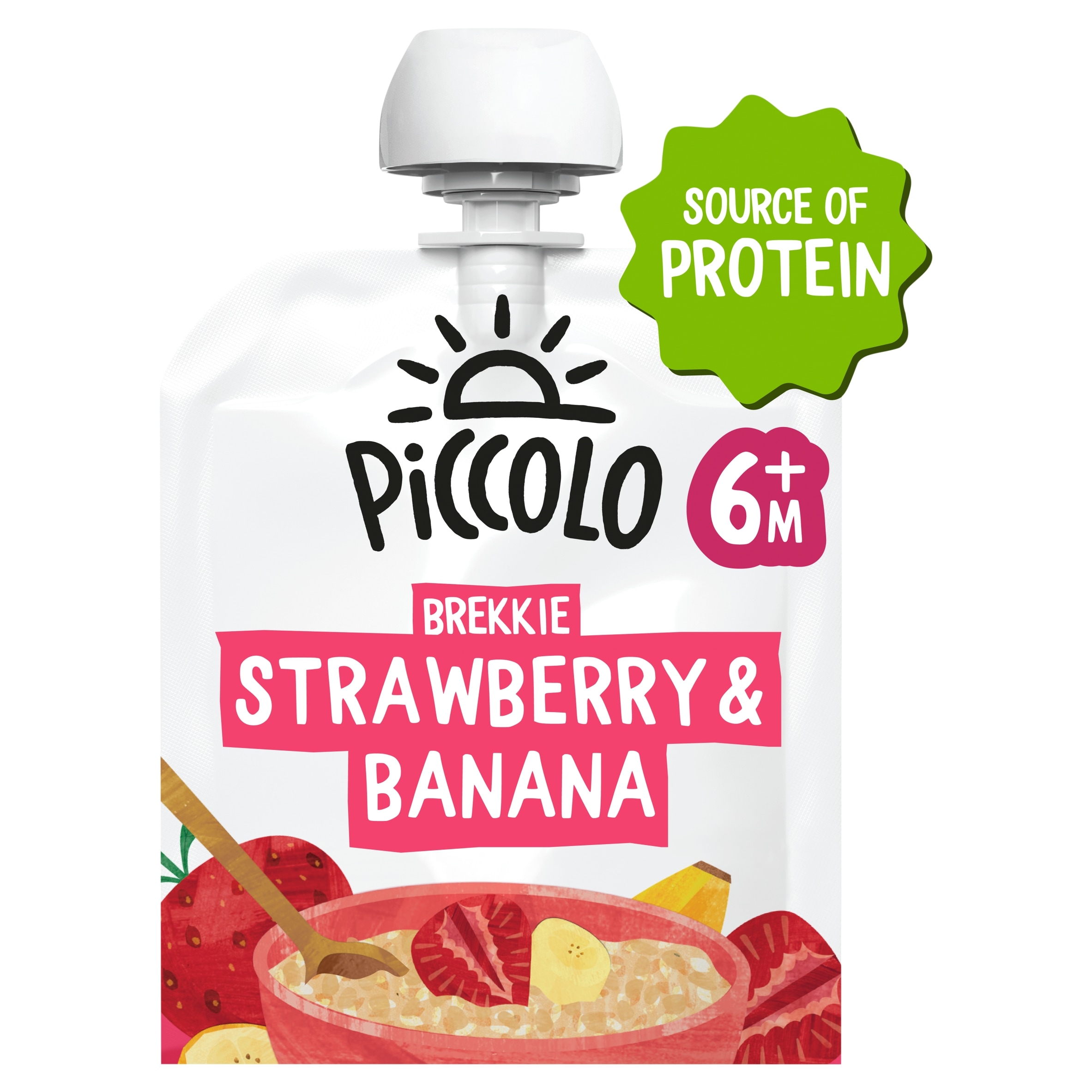 Piccolo Organic Brekkie Strawberry & Banana 100g