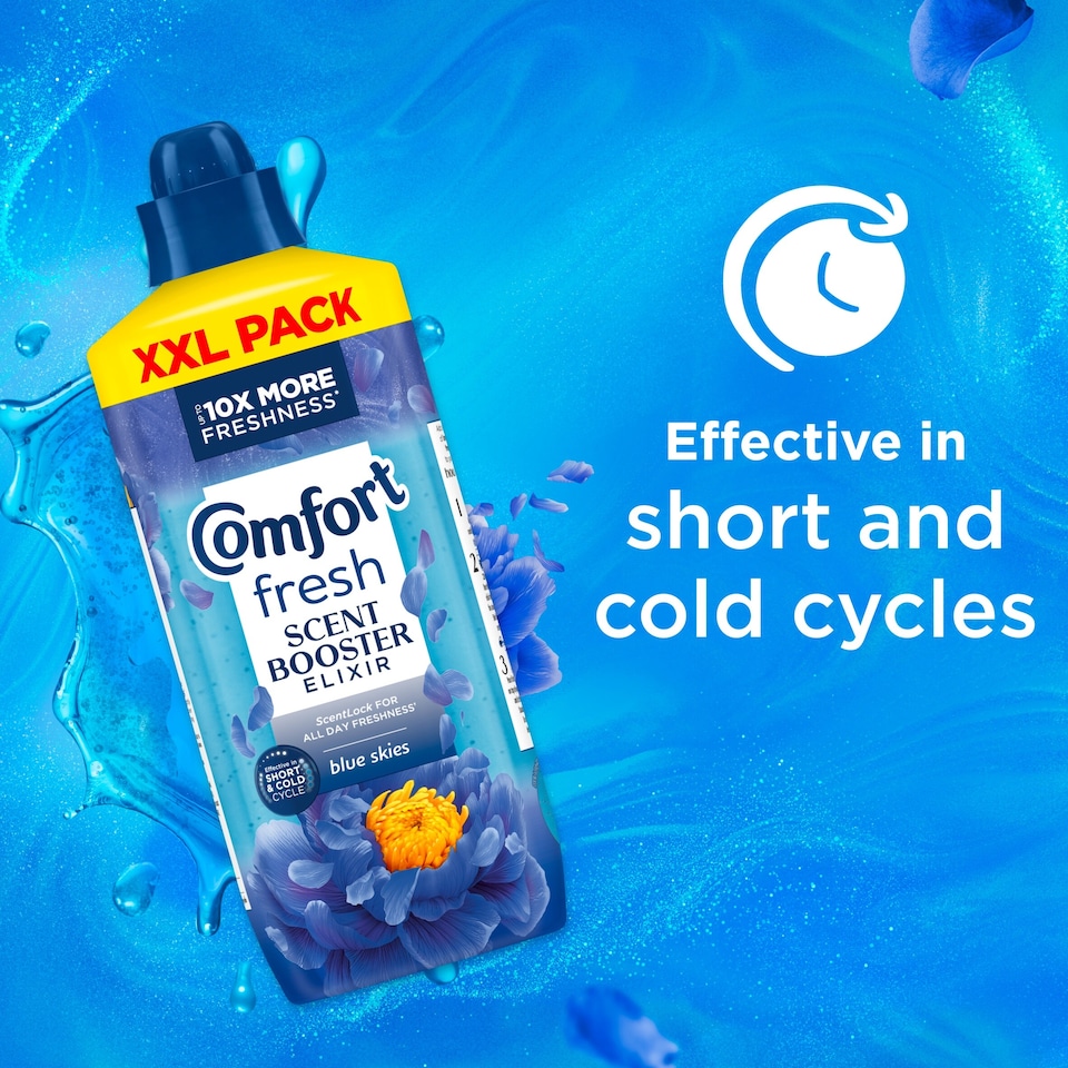 image 1 of Comfort Fresh Scent Booster Elixir Blue Skies XXL Pack 1265ml