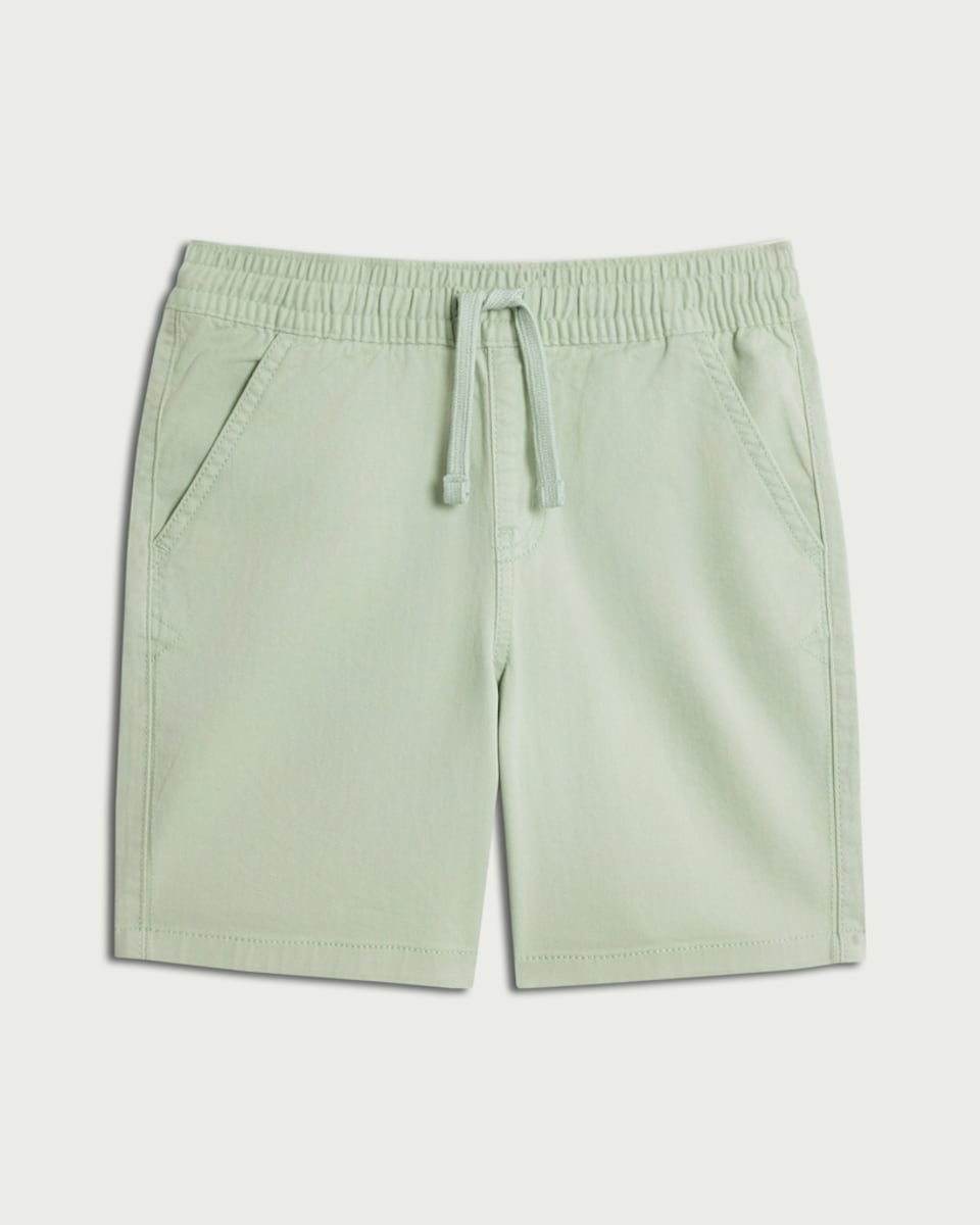 image 1 of F&F Boys Cotton Rich Drawstring Shorts in Green