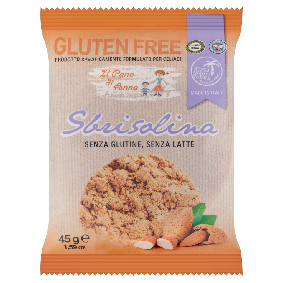 Il Pane di Anna gluténmentes mandulás sütemény 45 g