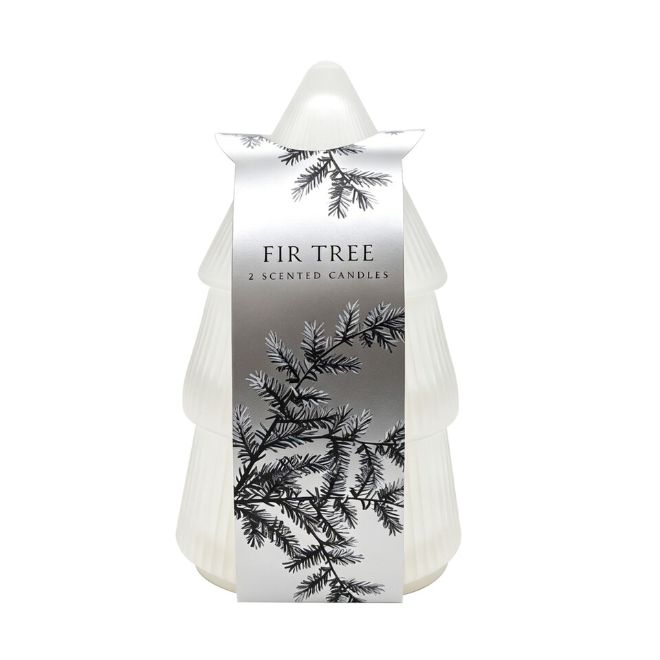 image 1 of F&F Home Norsk Fir Christmas Tree Candle 200g