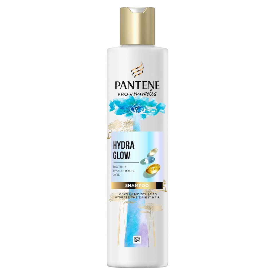 Pantene Hydra Glow sampon biotinnal 250ml. Pro V Miracles sampon száraz, károsodott hajra 1. kép