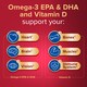 image 2 of Seven Seas Omega-3 Fish Oil High Strength plus Code Liver Oil With Vitamin D 120 Capsules 