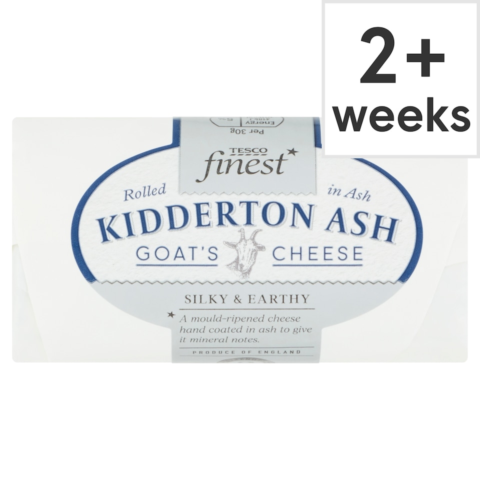 Tesco Finest Kidderton Ash Goat's Cheese 150g