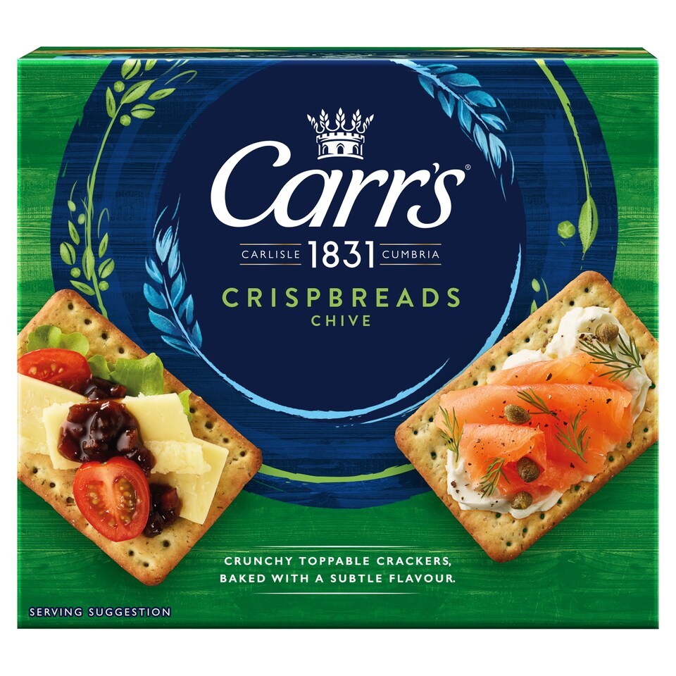 Carrs Crispbreads Chive 5 Pack 190G