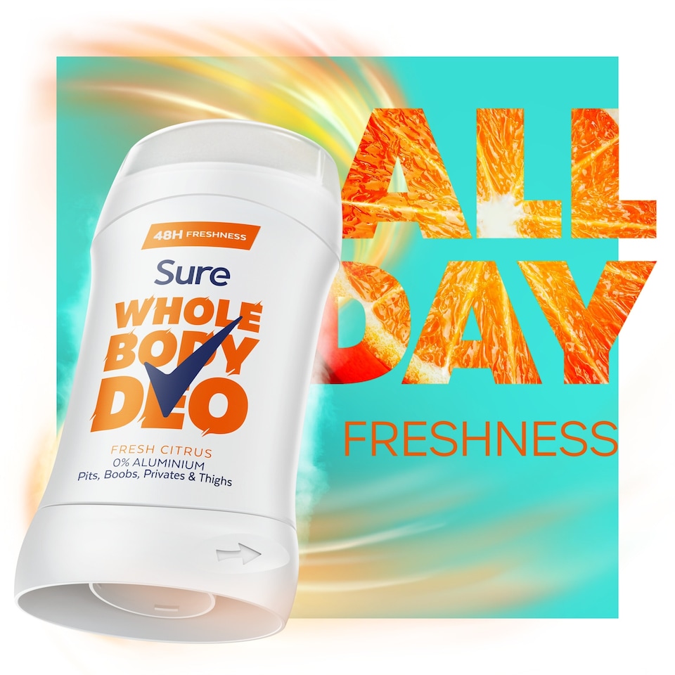 image 1 of Sure Women Fresh Citrus Whole Body Deodorant Stick 48h Odour Control 50ml