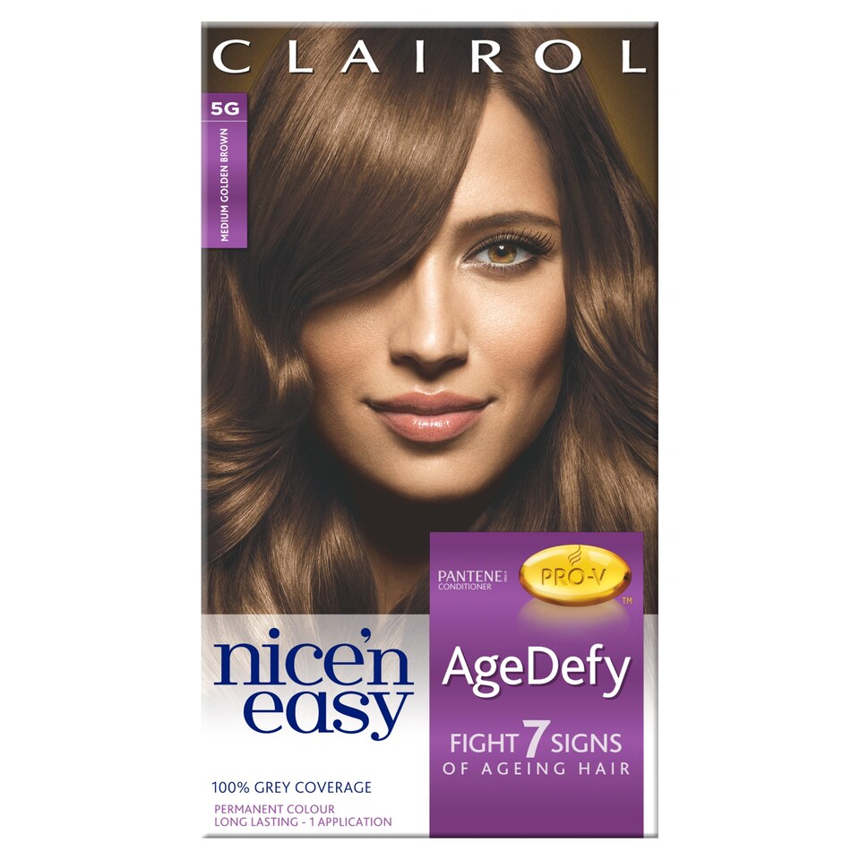 Clairol Ncen/Esy Agedefy Medium Golden Brown 5G H/Dye