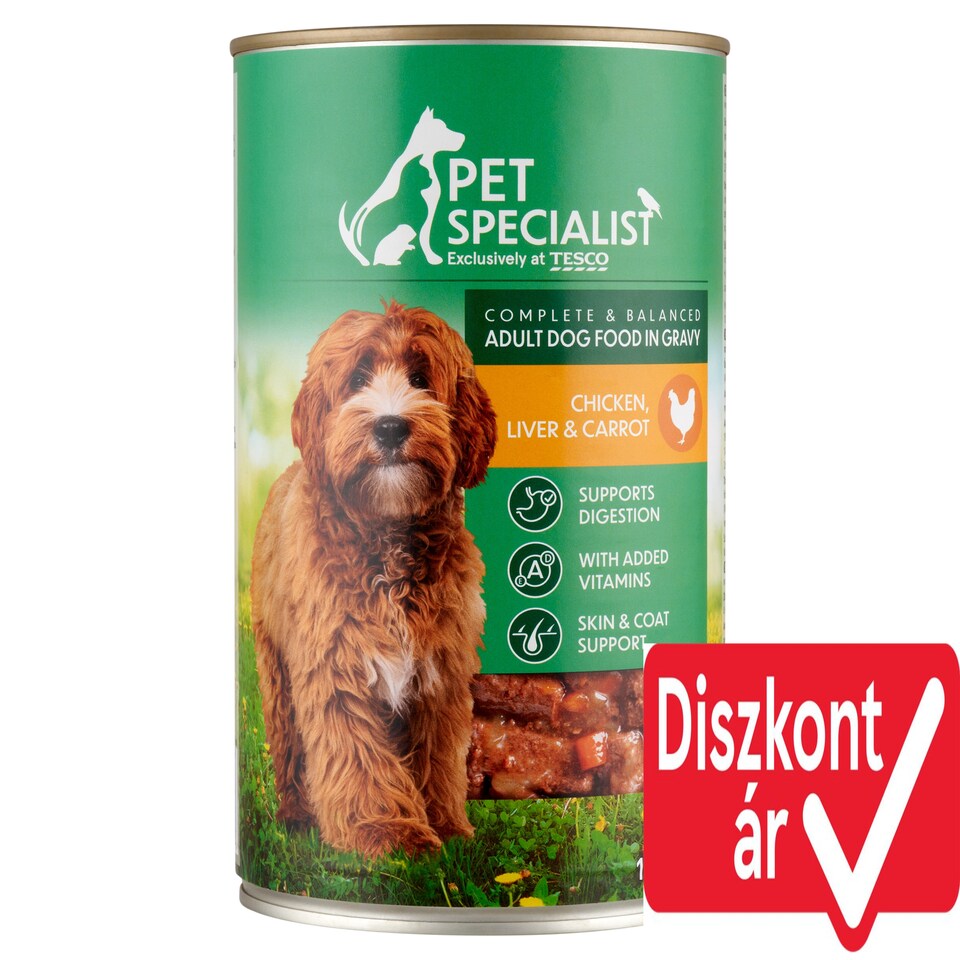 Pet Specialist Complete & Balanced Adult Dog Food in Gravy Chicken, Liver & Carrot 1240 g