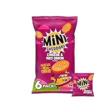 Jacob's Mini Cheddars Cheese & Red Onion Flavour 6 Pack 138g