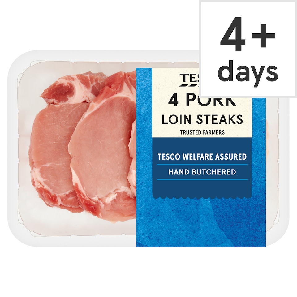 Tesco Pork Loin Steaks 480g