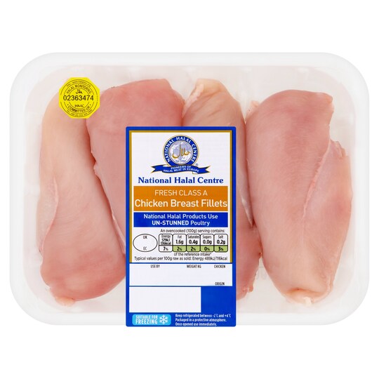 NATIONAL HALAL CHICKEN BREAST 700G800G Tesco Groceries
