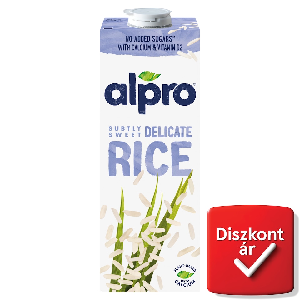 Alpro zsírszegény rizsital hozzáadott kalciummal és vitaminokkal 1 l  1. kép