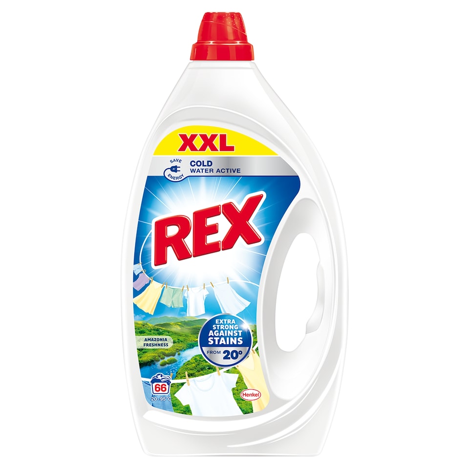 REX prací gel Amazonia Freshness 66 praní, 2,97l