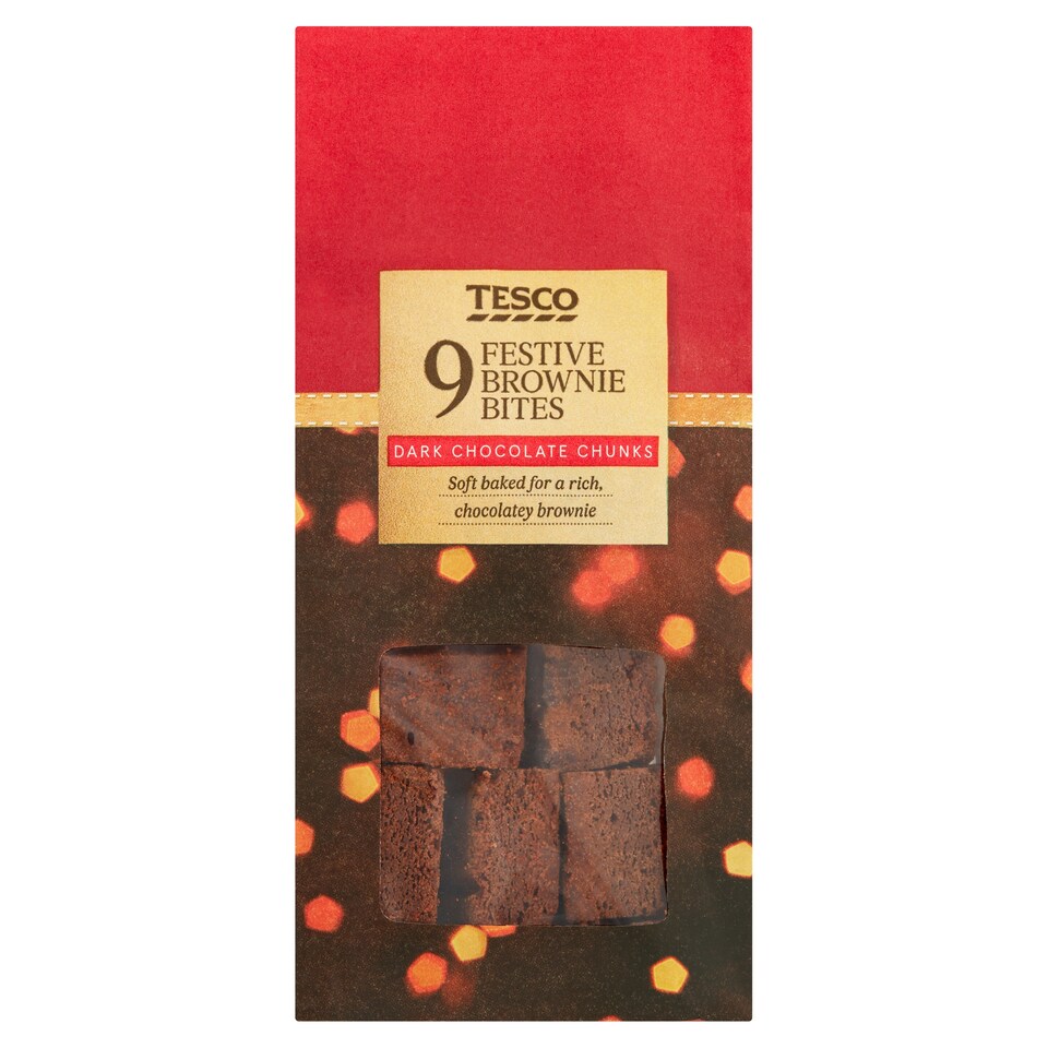 Tesco 9 Festive Brownie Bites