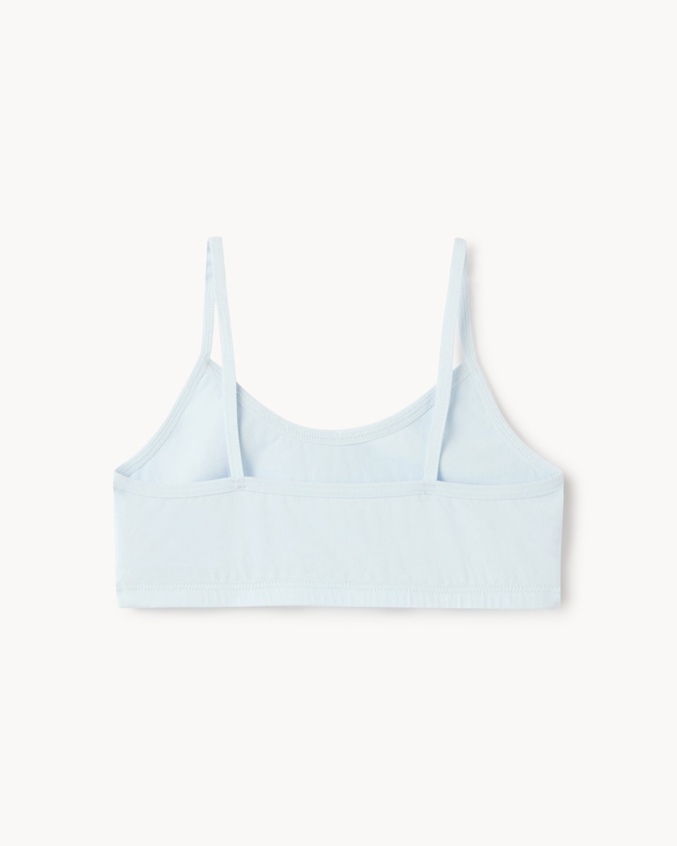 image 1 of F&F Girls 3-Pack Cotton Rich Diamanté Heart Crop Tops in Multi