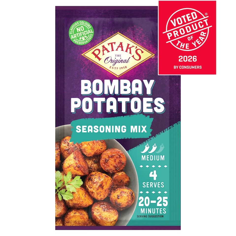 Patak's Indian Bombay Potatoes Spice Mix Seasoning 25g