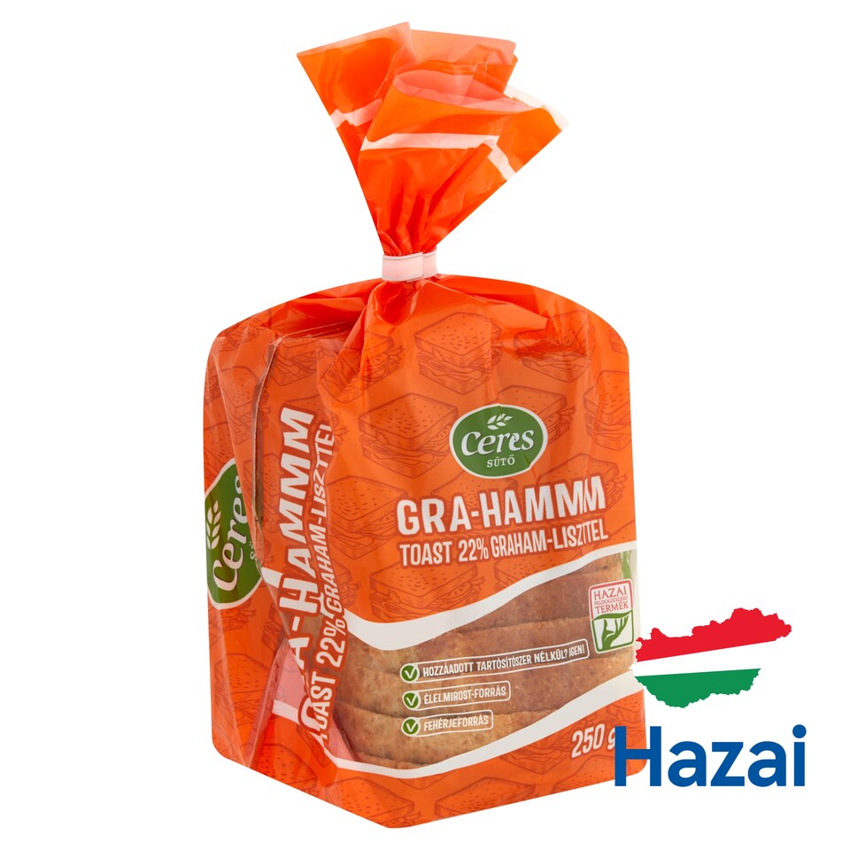 Ceres Gra-Hammm Toast with 22% Graham Flour 250 g