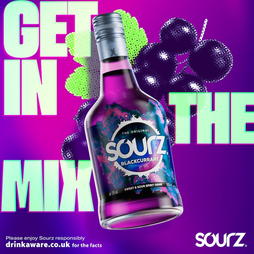 image 1 of Sourz Blackcurrant 70cl