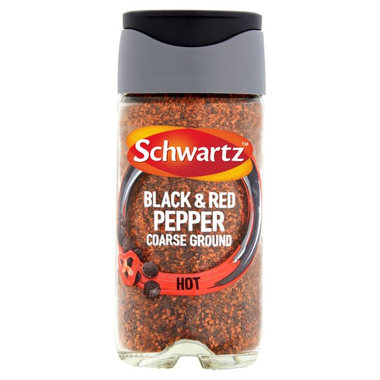 Schwartz Black And Red Pepper 45G Jar Tesco Groceries