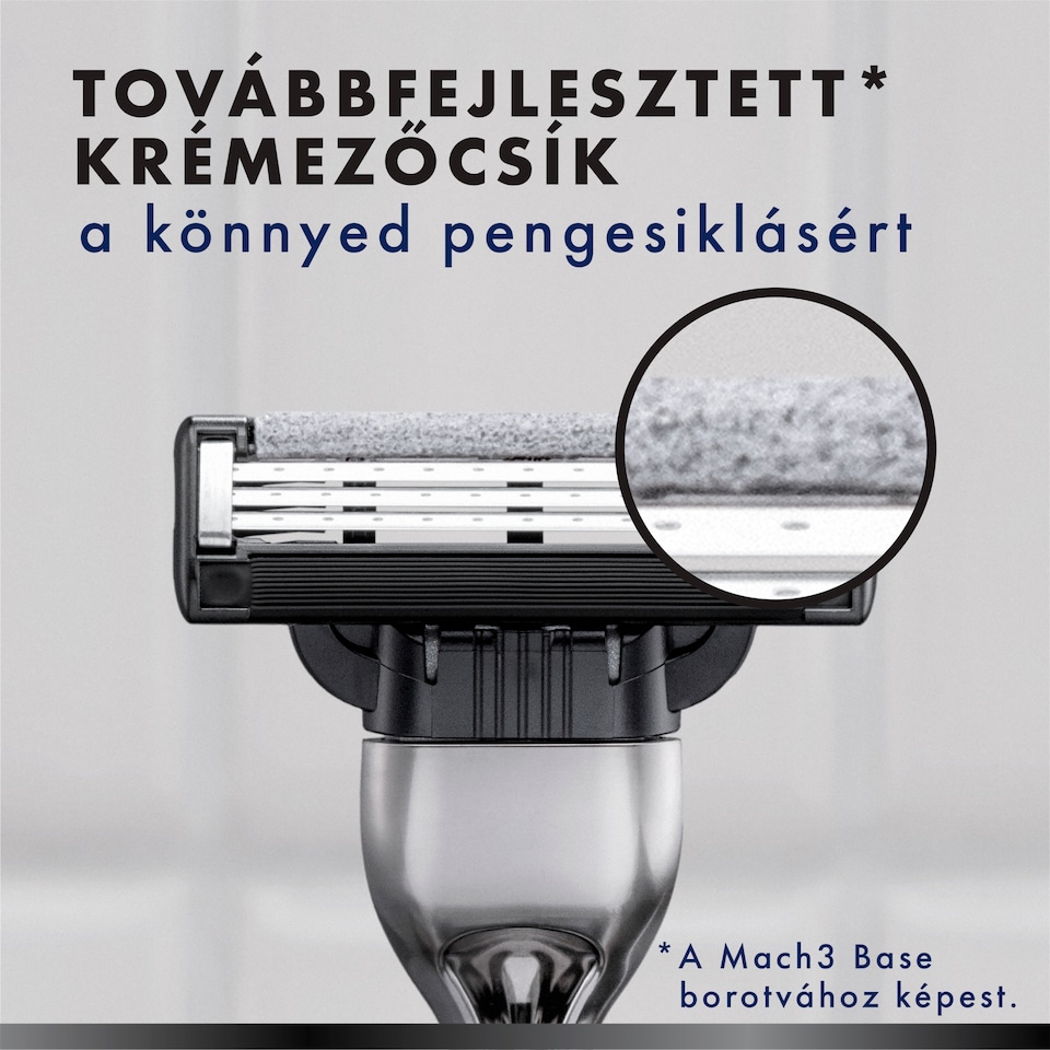 image 1 of Gillette Mach3 Charcoal Razor Cart Refills for Men, 5 3-Blade Razor Blade Refills