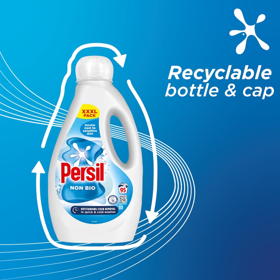 image 1 of Persil Non Bio Laundry Washing Liquid Detergent 95 Washes 2565ml