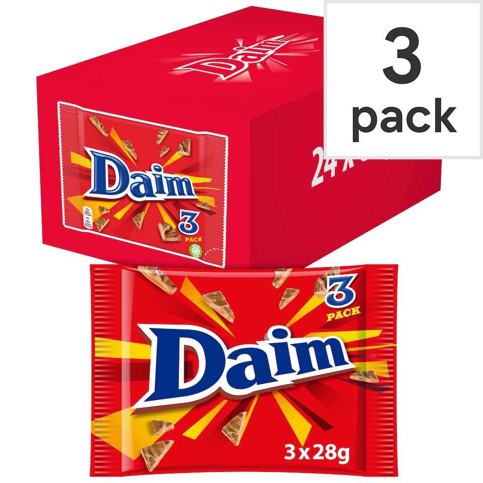 Daim Milk Chocolate Bar 3 Pack Multipack