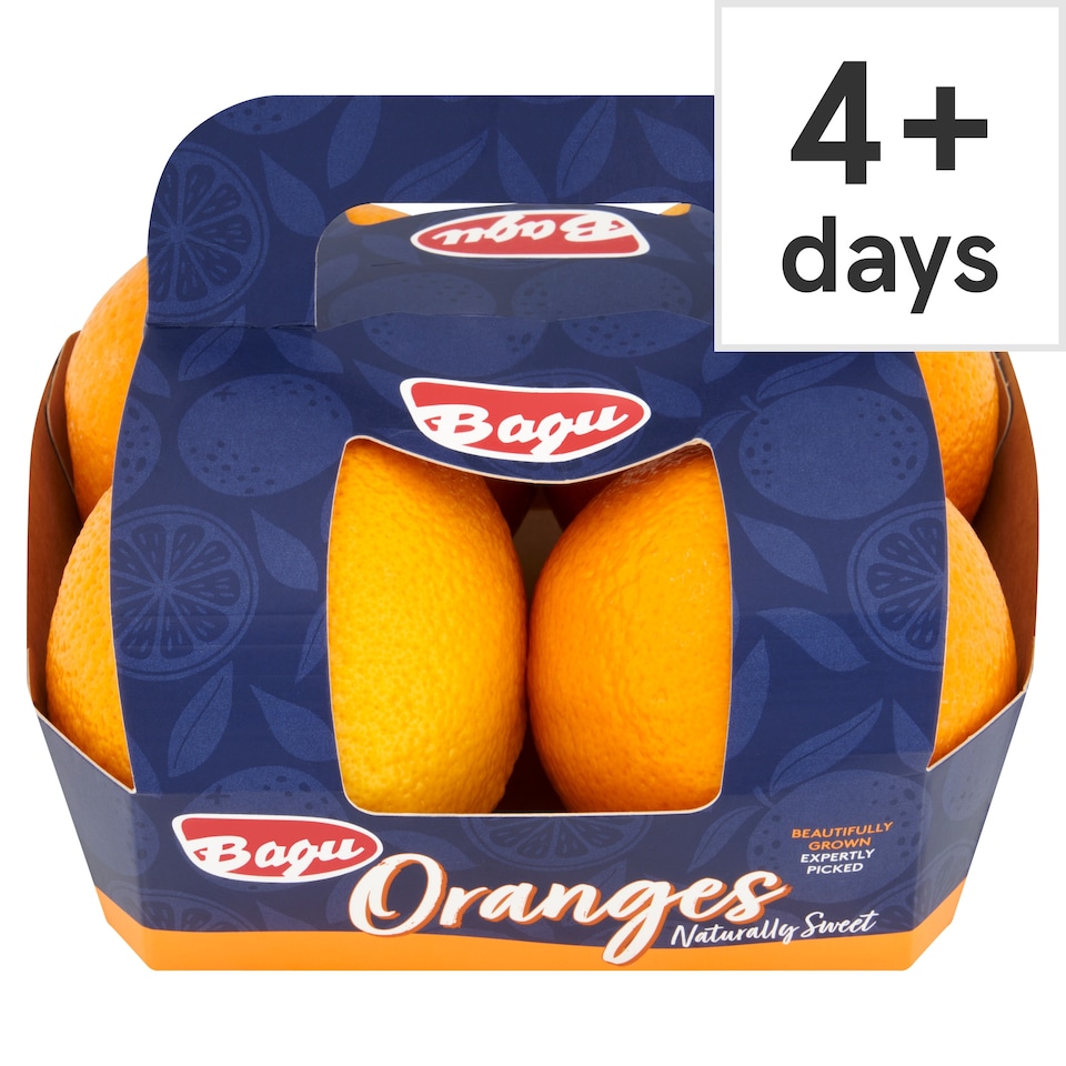 Bagu Naturally Sweet Juicy Oranges 4 Pack
