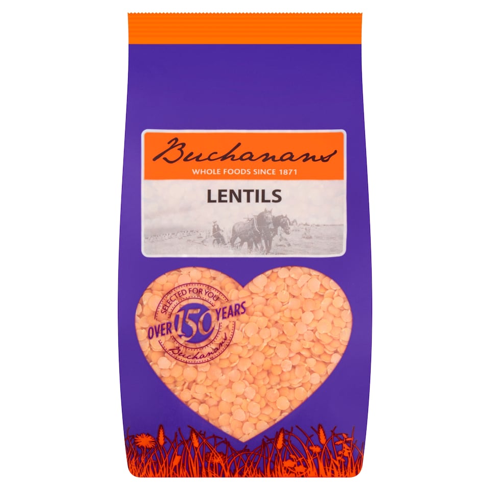 Buchanans Red Split Lentils 500G