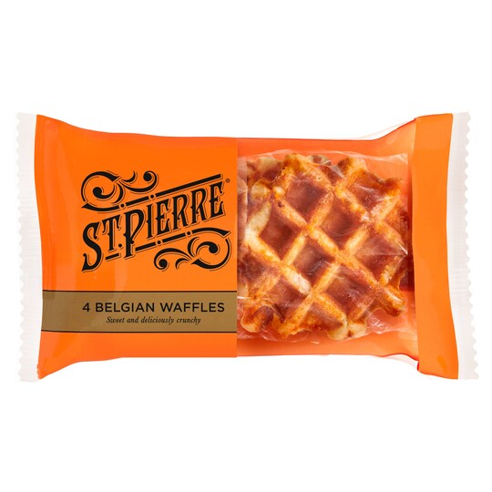 St Pierre 4 Belgian Sugar Waffles Tesco Groceries