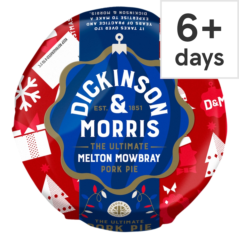 Dickinson & Morris Melton Mowbray Pork Pie 145G