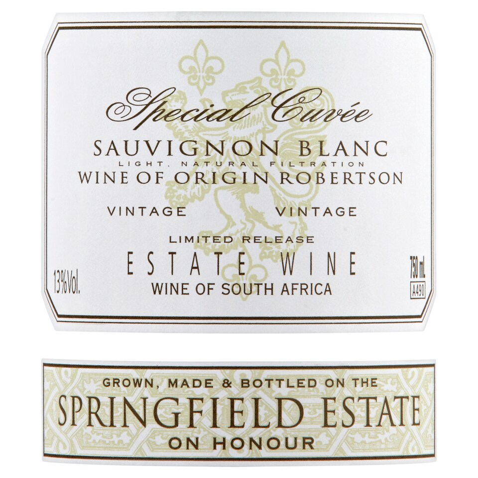 image 1 of Springfield Estate Special Cuvee Sauvignon Blanc 750ml