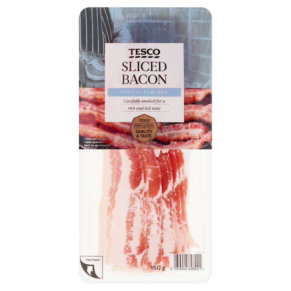 Tesco Údená bravčová slanina krájaná 150 g