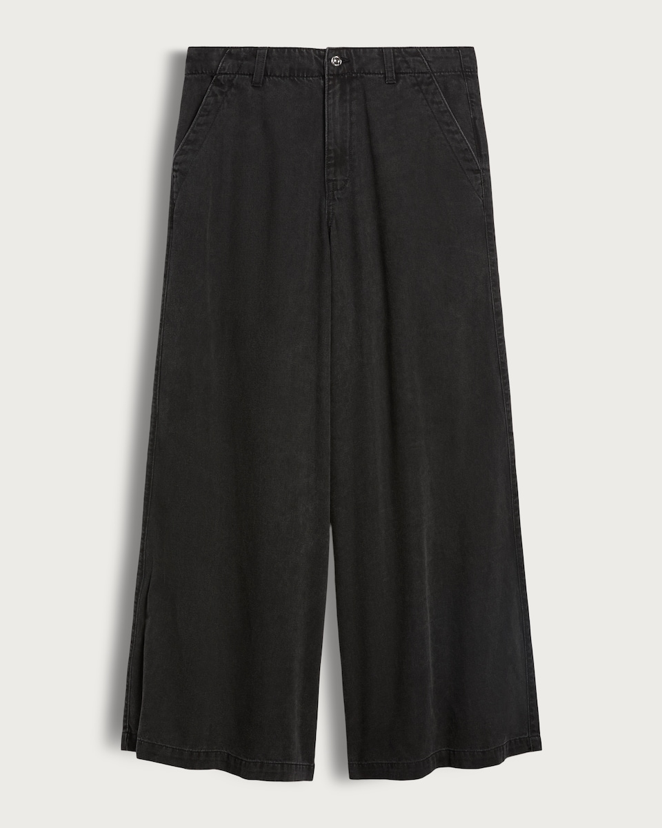 image 1 of The F&F Edit Palazzo Jeans in Black